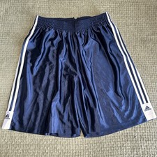 Adidas Shiny Silky Dazzle Basketball Shorts Navy Blue XL 704