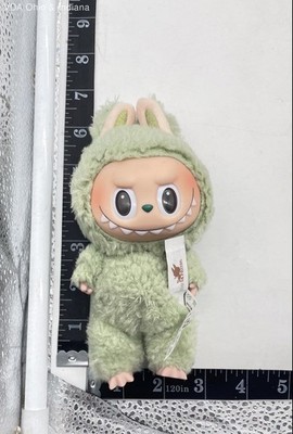 Pop Mart Labubu The Monsters Green Plush Art Toy Figure Lot of 2