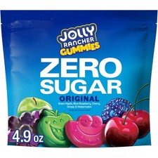 JOLLY RANCHER Gummies Zero Sugar Assorted Fruit Flavored Candy Bag, 4.9 oz 7 ...