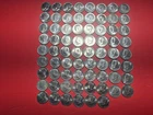 Kennedy Half Dollars 1971, 1972, 1976, Lot of  70,  Almost Uncirculated  (AU)