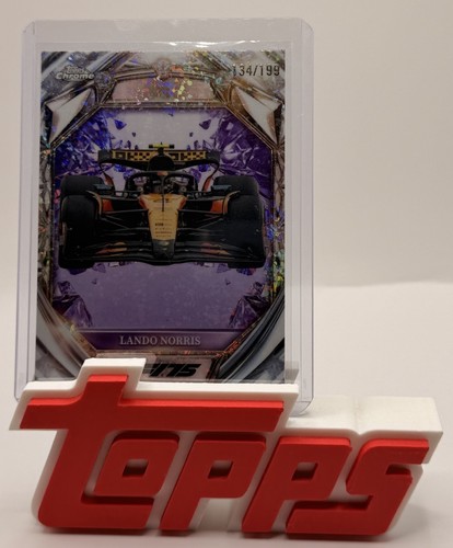 2025 Topps Chrome Formula 1 Lando Norris Diamond 75th Anniversary /199