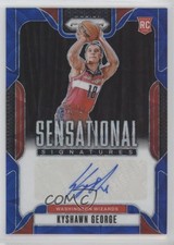 2024-25 Panini Prizm Sensational Signatures Blue 34/49 Kyshawn George Auto 1b7p