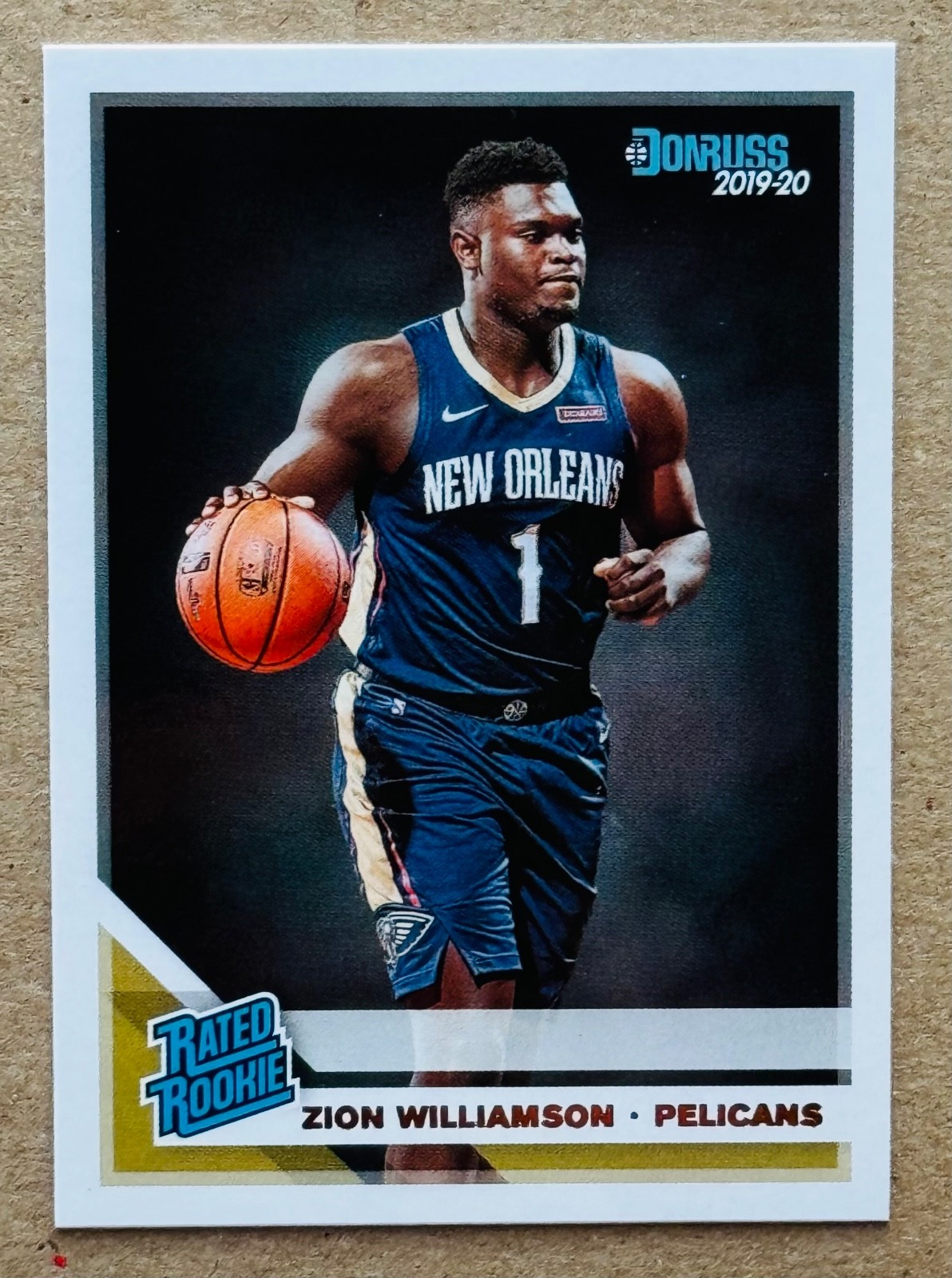 2019-20 PANINI DONRUSS ZION WILLIAMSON RATED ROOKIE CARD RC #201 NM+ NEW ORLEANS