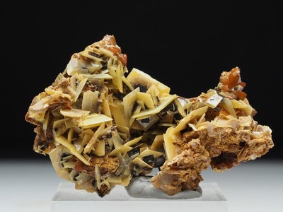 Wulfenit, El Potosi Mine, Fransisco Portillo, West Camp, Santa Eulalia, Mexiko