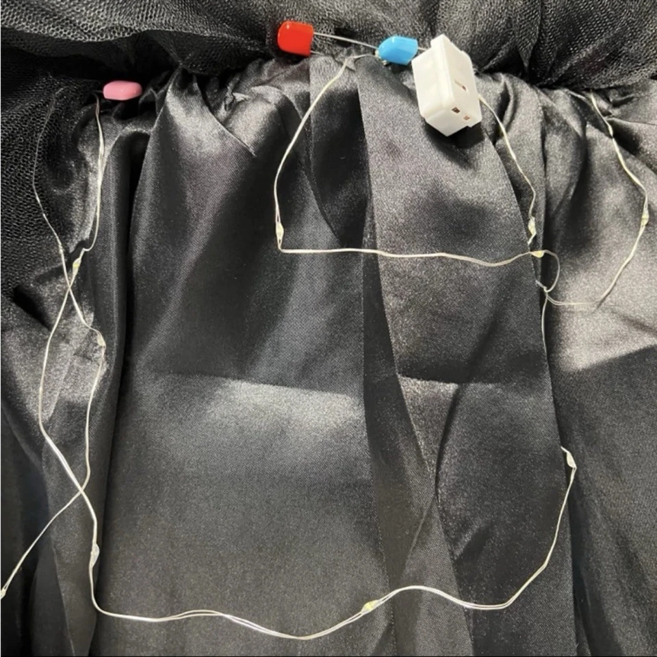 Mujer Falda Tutú con Iluminación LED Estilo Vintage Neón Tul Disfraz Hasta la Rodilla Foto 3 de 4