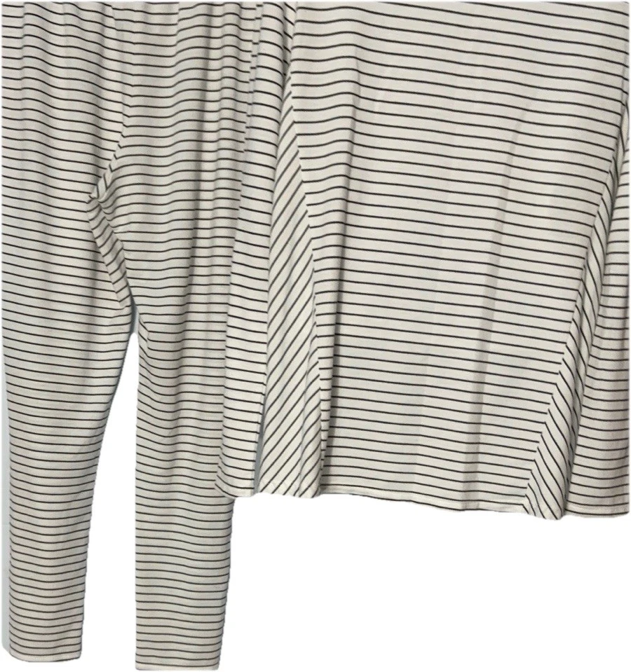 *JUEGO DE PIJAMA LIZ CLAIBORNE Blanco Azul Rayas Manga Larga**S**ROPA DE DORMIR Foto 3 de 4