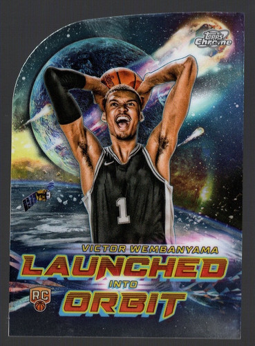 Victor Wembanyama #LIO-1 — 2023 Topps Cosmic Chrome Launched Into Orbit basketball card