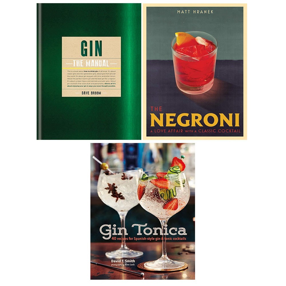 Negroni Matt Hranek, Gin Tonica David T. Smith, Gin The Manual 3 Books Set
