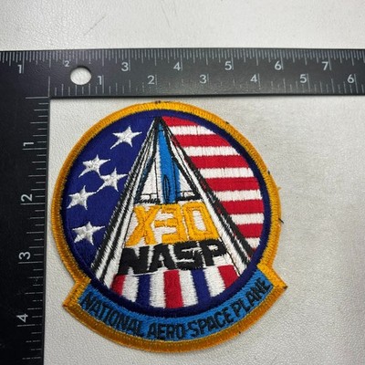 Vintage NATIONAL AERO-SPACE PLANE X-30 NASP Patch (NASA, Aircraft) 40ad
