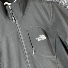 The North Face Womens Apex Bionic Softshell Jacket Black Full Zip Small S/P