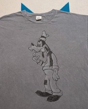 Vintage Goofy Shirt Made In USA Single Stitch Walt Disney Disneyland Grey Large
