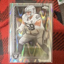 Topps Chrome Jackson Powers-Johnson Las Vegas Raiders #177 Football NFL 2025