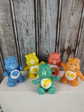 Vintage Care Bears PVC Figure Lot of 5 Poseable 3 Inch Figures
