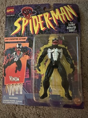 1994 Toybiz Vintage Spider-Man Animated Series  Jaw Chompin Venom Action Figure 