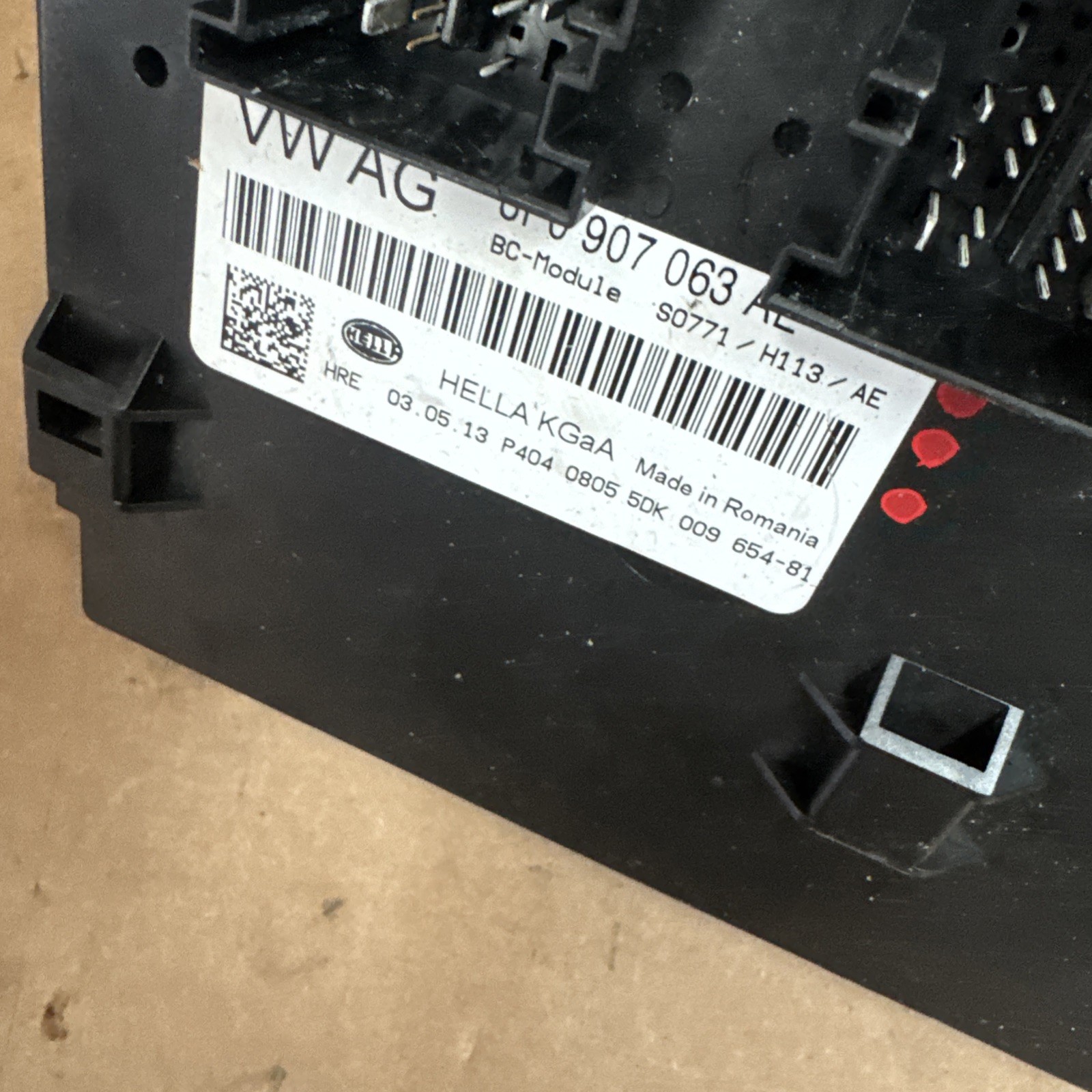 2014 2015 AUDI R8 Bcm Computer Onboard Supply Control Module Power Unit Oem 2625