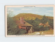 Postcard Shenandoah National Park Cottages Skyland  Stony Man Mountain  VA