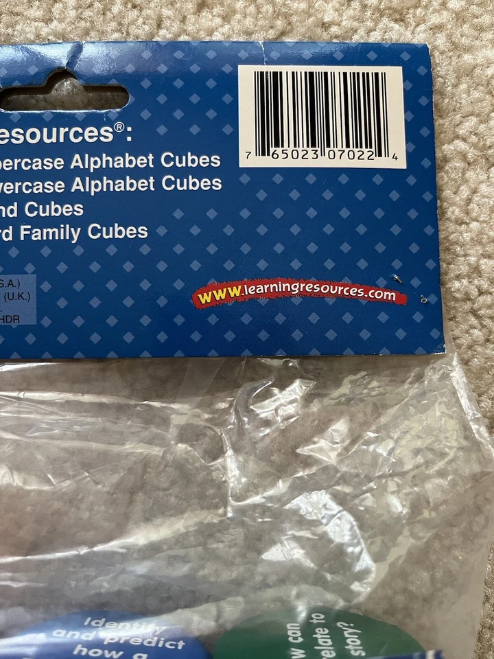 Learning Resources Reading Comprehension Cubes Homeschool Soft Foam Classroom - Image 4 of 4