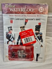 ISSUE 53 DEL PRADO RELIVE WATERLOO SET OF 3 PAINTED LEAD SOLDIERS DWA015 28MM