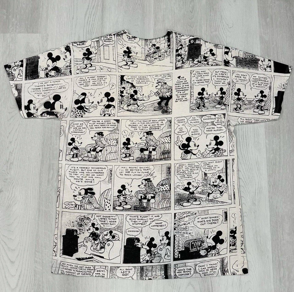 1990s Mickey Comic AOP Tee - image 2