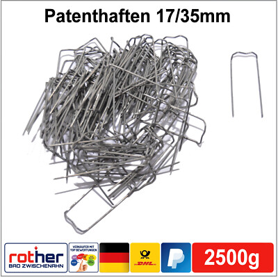 Patenthaften Haften Krampen Römer Adventskranz Mooshaften Basteln 17x35mm 2,5Kg