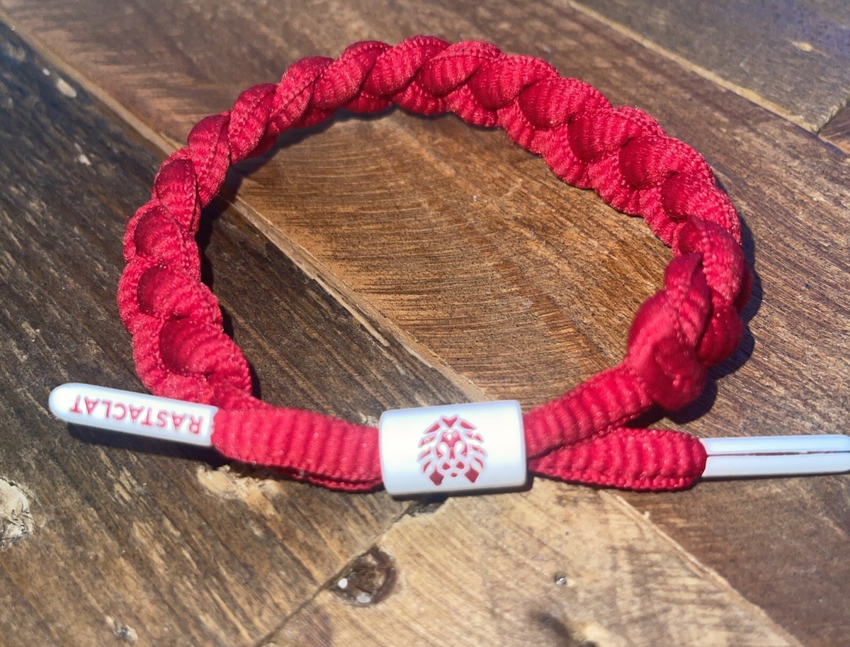 RASTACLAT Fire Red Classic Shoelace Wristband Bracelet