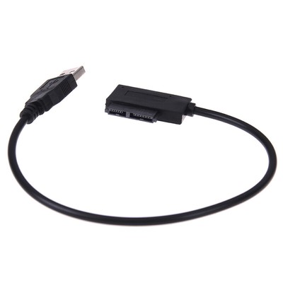 Usb to 7+6 13pin slim sata/ide cd dvd rom optical drive cable adapt&YH _cn