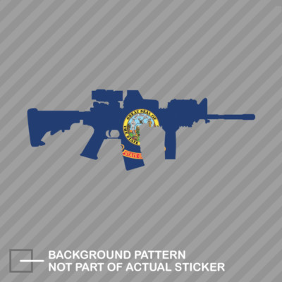 Idaho State Shape AR15 Sticker Decal Vinyl AR-15 M16 M-16 ID
