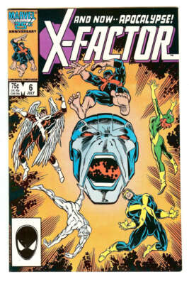 X-FACTOR #6 8.5 // 1ST FULL APPEARANCE OF APOCALYSPE MARVEL COMICS 1986