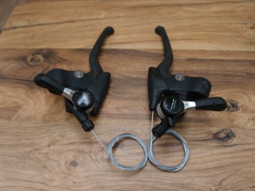 Palancas de freno Shimano Exage BL-M451 década de 1990 y palancas de cambios Shimano Mountain LX SL-M453 - Imagen 1 de 12