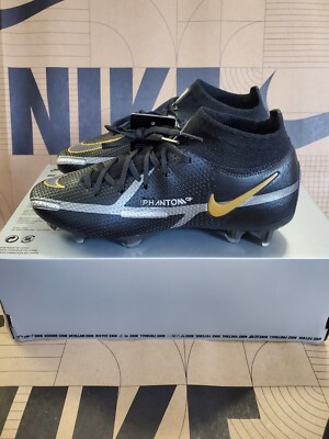 Nike Phantom GT Elite DF FG Black Metallic Gold CZ9889-007 Mens