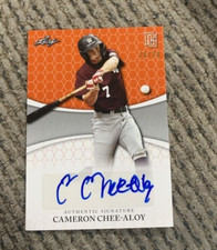 2022 Leaf Perfect Game Showcase CAMERON CHEE ALOY Auto ORANGE /30 Illinois AUTO
