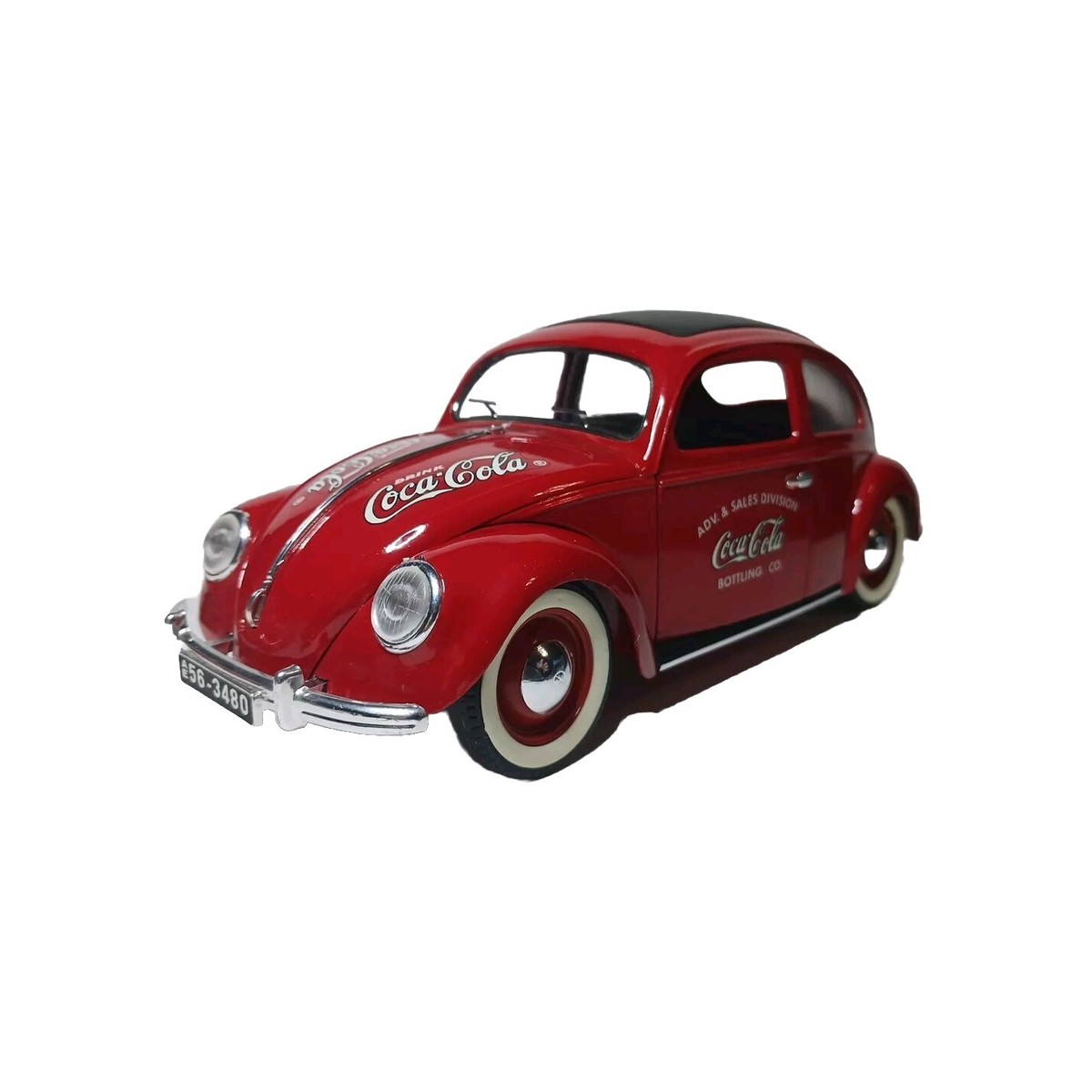 Coca-Cola Volkswagon Beetle Solido 1:17 Diecast 2 Doors Open