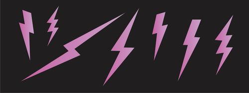 Lightning Bolt Stencil Variety Strike Custom Nature Signs Shoes Thunderstorm Art - Picture 7 of 8