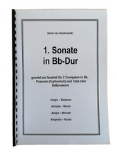 Note musicali: Sonata in 4 movimenti per 2 trombe, trombone (euphonium...