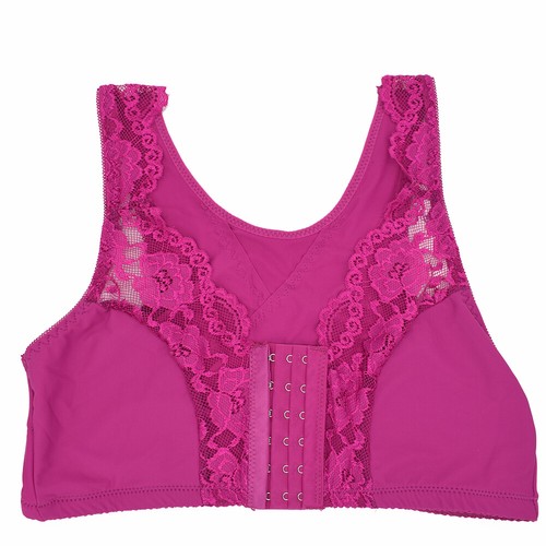 Front Opening Bras Ladies Bra Wireless Brassiere Lace Wide Back Sexy Lingerie BH - Picture 7 of 40
