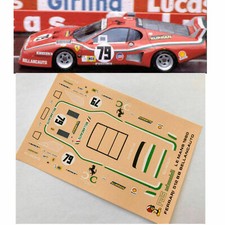 decals decalcomanie 1/43 ferrari 512 BB LE MANS 1980 bellancauto n.79
