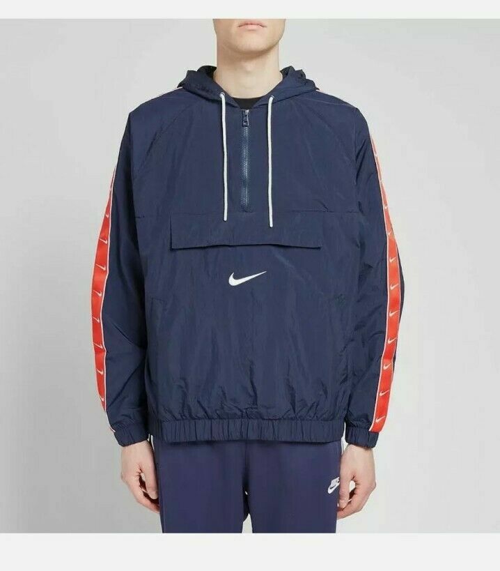 ジャケット NIKE Sportswear Jacket Big Swoosh 男女OK Nike Sportswear Big Swoosh Pullover Jacket Navy Mens Size XL