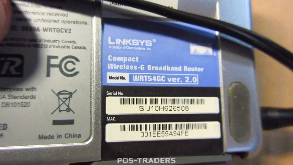 Linksys Compact Broadband Router WRT54GC V2.0 2.4GHz/802.11g/7 dBi INCL PSU - Bild 3 von 3