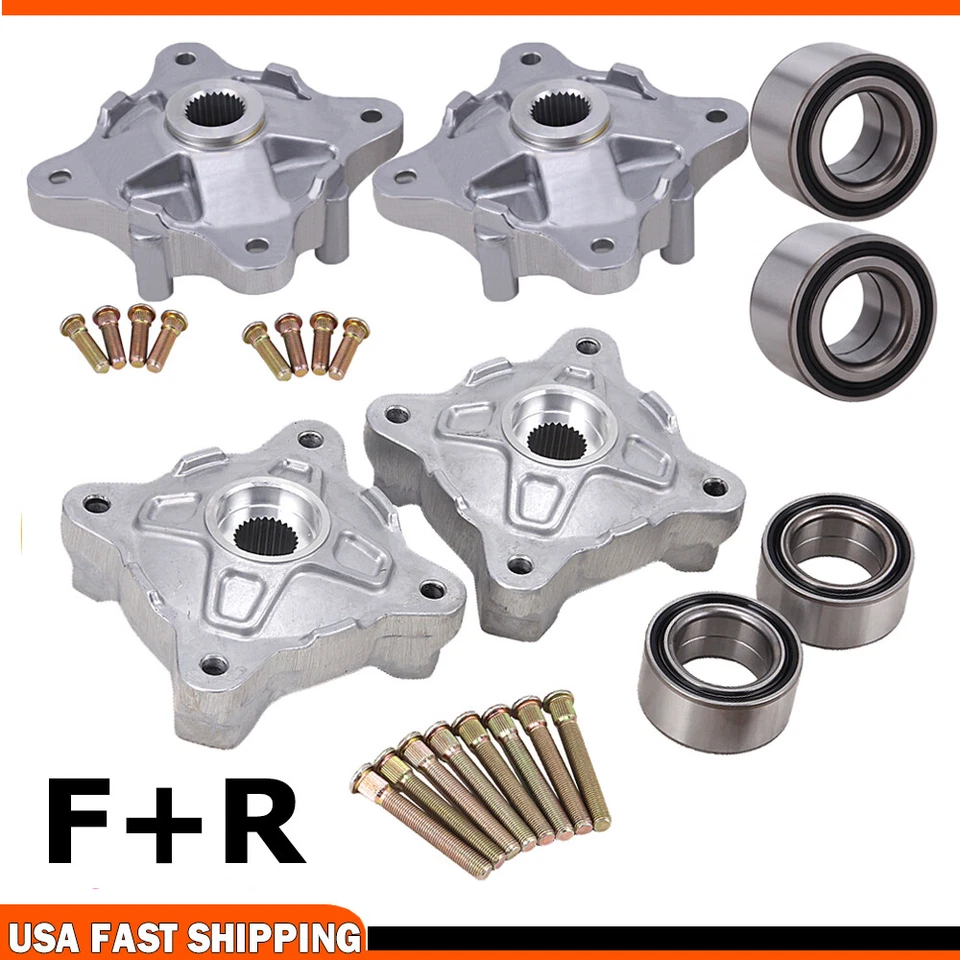 Front & Rear Wheel Hubs W/ Studs & Bearing For Polaris ACE 500 ACE 570 RZR 4 800 - Image 2 of 4