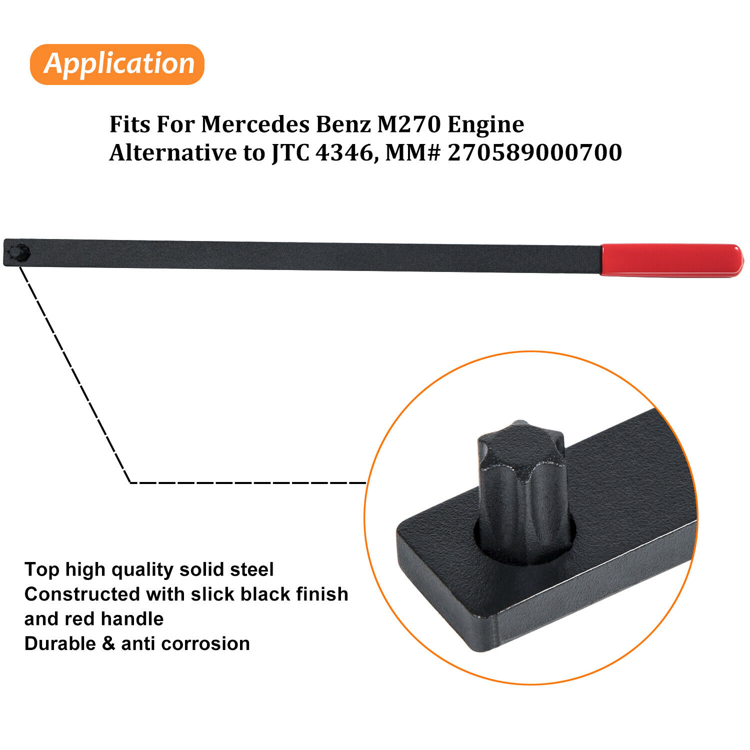 Serpentine Belt Automotive Tool Fits for Mercedes Benz M270 MM 