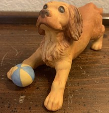 Franklin Mint World Of Puppies—-Cocker Spaniel Dog Figurina 1987