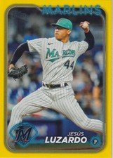 JESUS LUZARDO 2024 Topps #123 YELLOW PARALLEL
