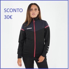 Tuta donna Legea da ginnastica zip sport in poliestere completa palestra S M XL
