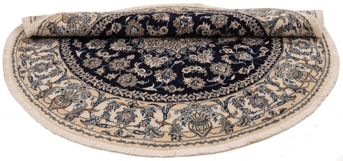 Nain Handgeknüpfter Perserteppich Ø: 200 cm-Fine,Orient,Carpet,rug,Rund - Picture 6 of 9