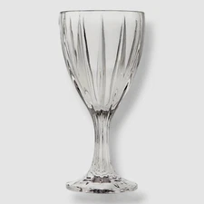 Godinger Clear 4-Piece Parallels Goblet Glass Set