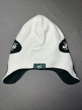 NFL Team Apparel New York Jets Beanie Child OSFM White/Green 2634