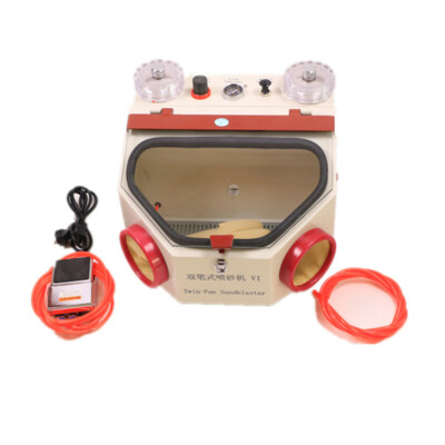 Dental Sandblaster with Twin-pen Double Pen Fine Sand Blaster Lab Equipment US