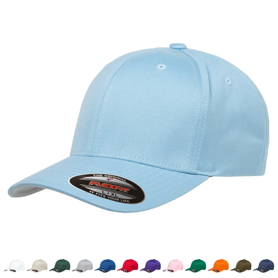 FLEXFIT CAP BASEBALL CAPS graue Unterseite ORIGINAL FLEX FIT MÜTZE BASECAP KAPPE - Bild 3 von 4