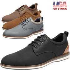 Men's Dress Shoes Lace up Classic Casual Shoes Comfort Walking Shoes Size 6.5-13