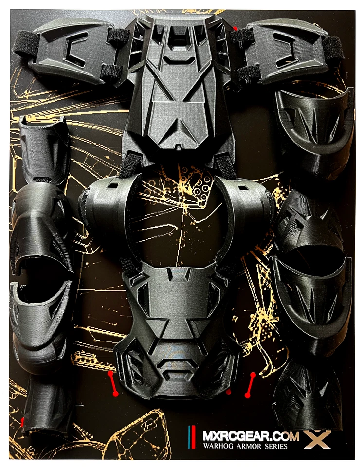 Losi Promoto Mx Body Armor Premium Upgrade Accessory - 3D Printed WarHog Set - Image 2 of 4
